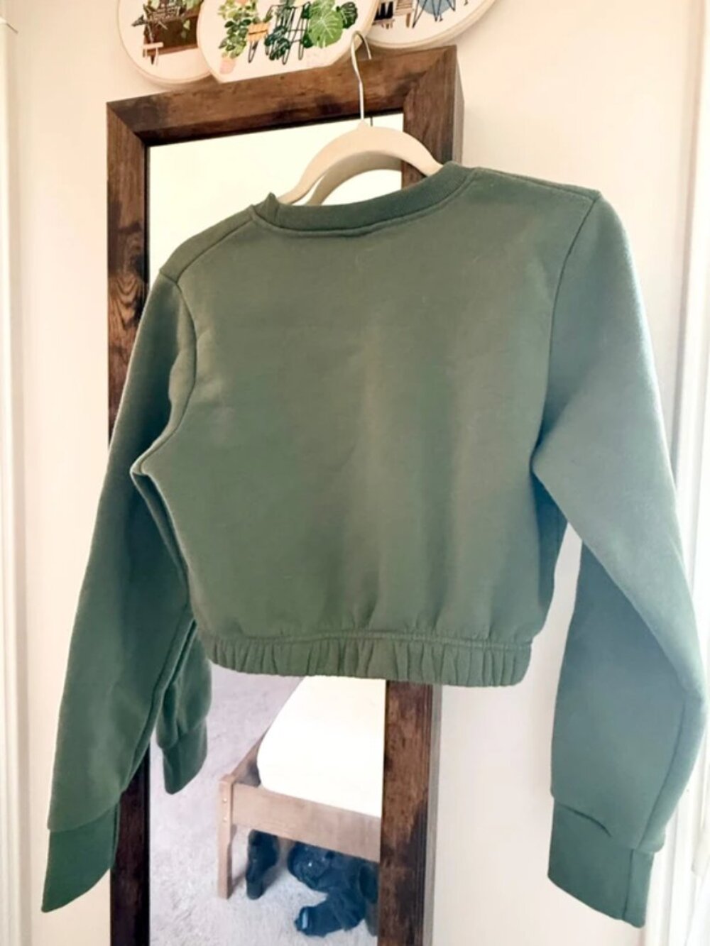 Hand Embroidered Fall Sweatshirt - Picture 3 of 3